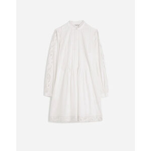 NWT Madewell Pintucked Eyelet Mini Dress in white size XL NU568